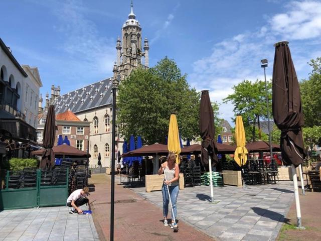 Ruime Studio 'In De Drie Koningen' In Hartje Middelburg Bagian luar foto